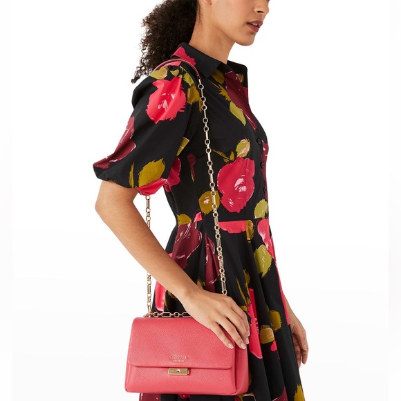 ⚡️NWT⚡️Kate Spade New York Carlyle Leather Chain Shoulder Bag - Picture 10 of 14